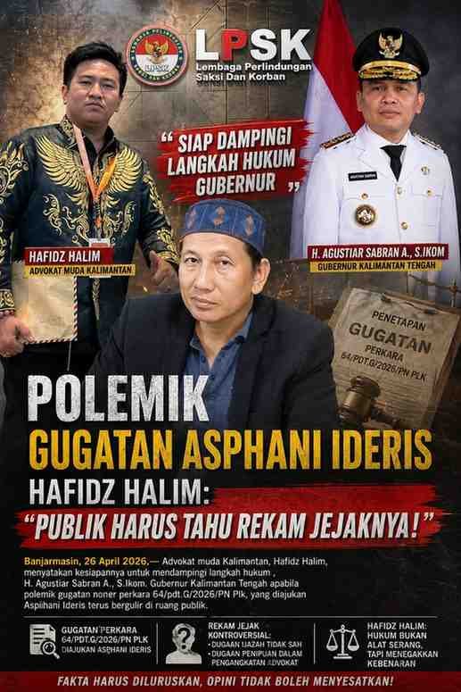 Huru-Hara Di Kalteng Hafidz Halim Siap Laporkan Dugaan Ijazah Palsu Aspihani Idris Dan Dampingi Gub Kalteng